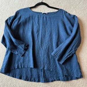 Linen Fox long sleeve shirt size m